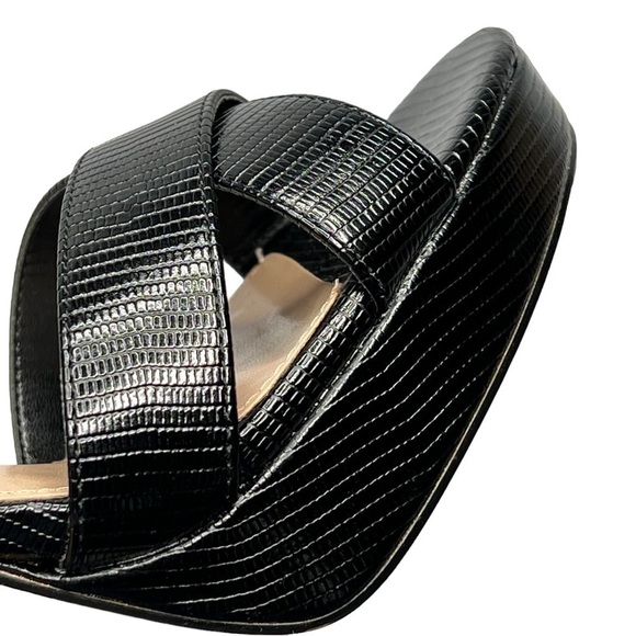 NWT BCBGeneration Black Niada Ankle Straps Platform 4" Heels Pumps Size 7.5 - Picture 6 of 16